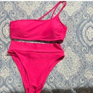 Aerie Vibrant Pink Bandeau Top